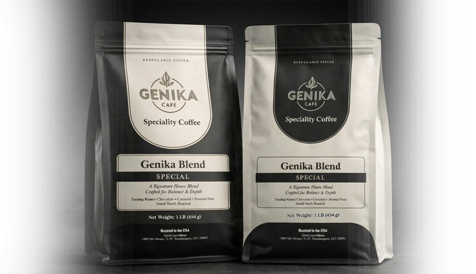 Genika Blend coffee bags